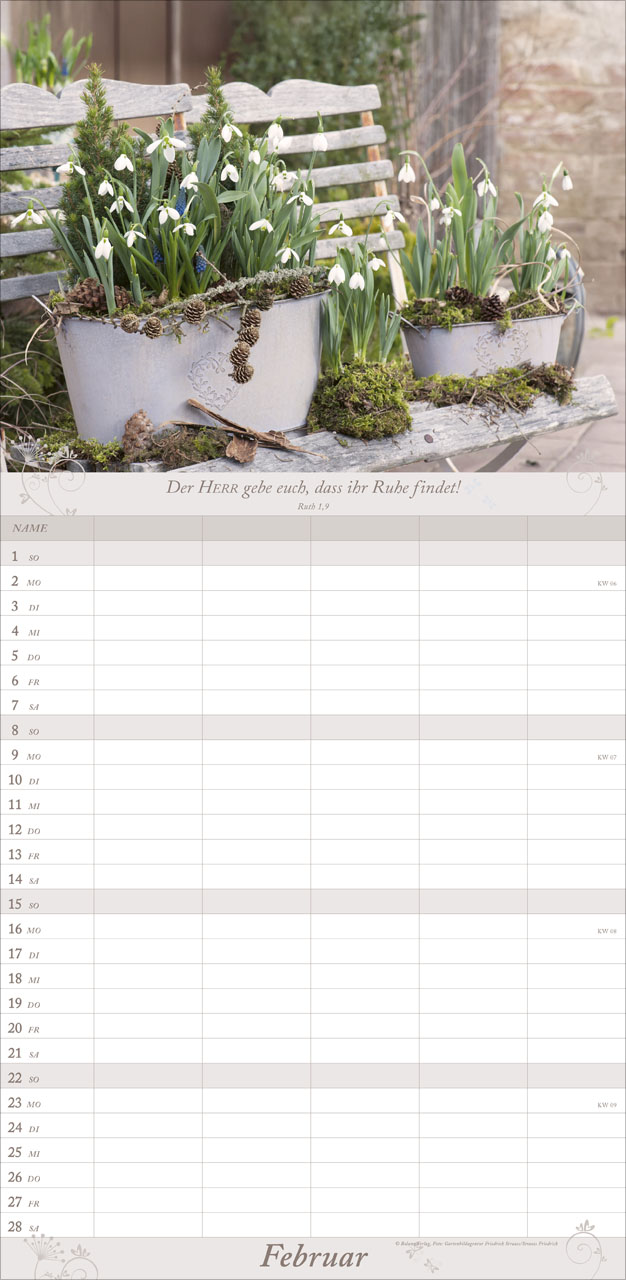 Gartenfreude - Familienplaner 2026