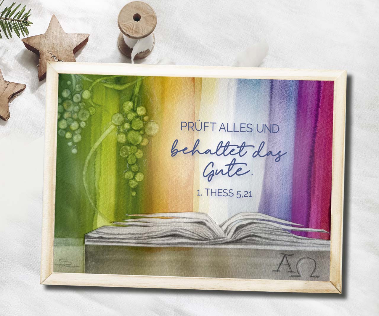 Poster Jahreslosung A3 Simone Riedel -  Anlass: Jahreslosung (A3)