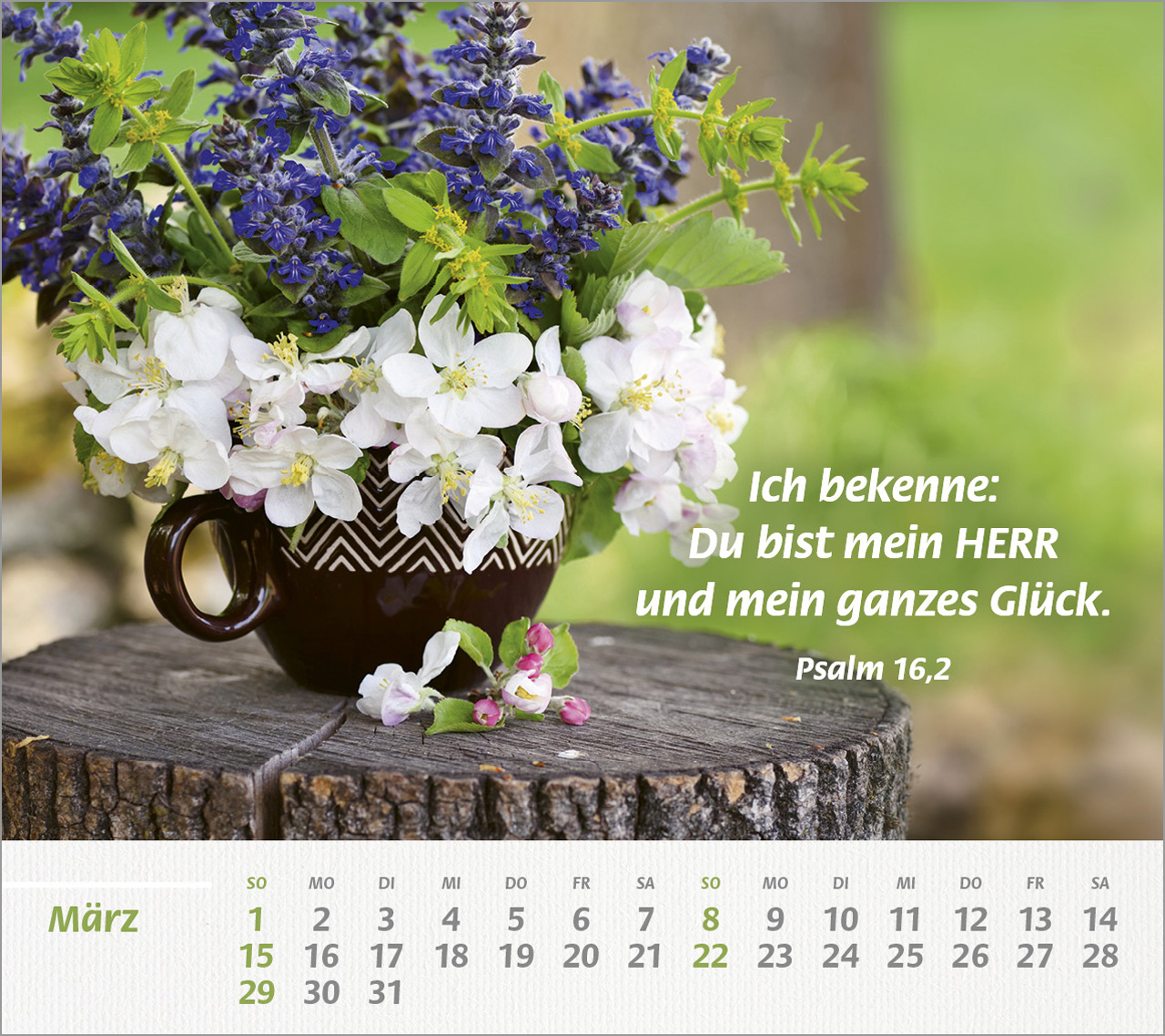 Du bist meine Stärke Großdruck-Tischkalender 2026