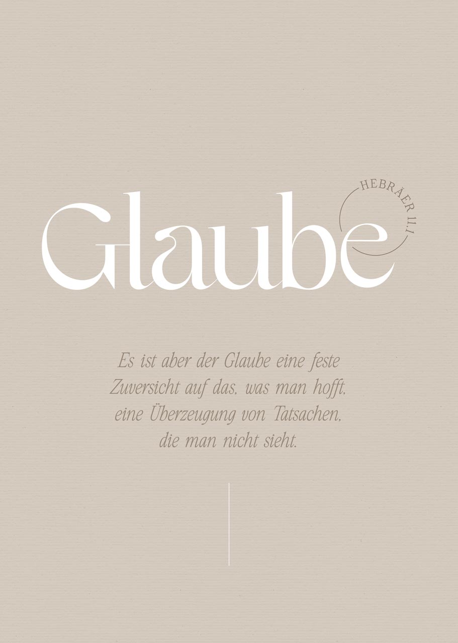 Poster Fatzer Glaube A4