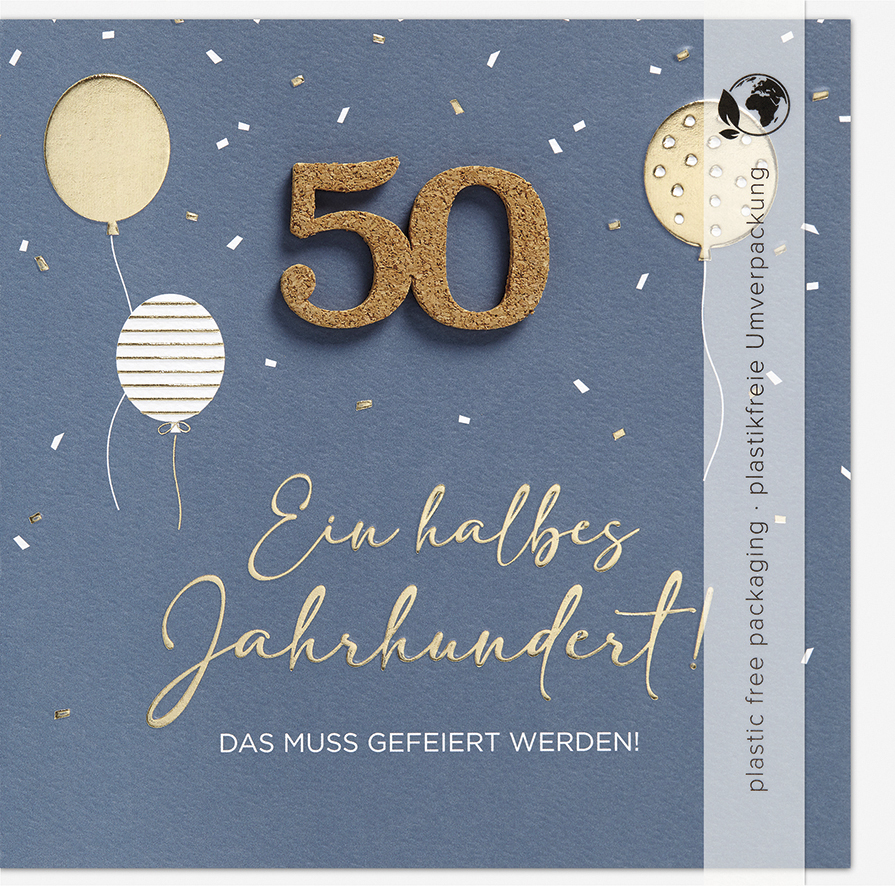Faltkarte 50 Ein halbes Jahrhundert K