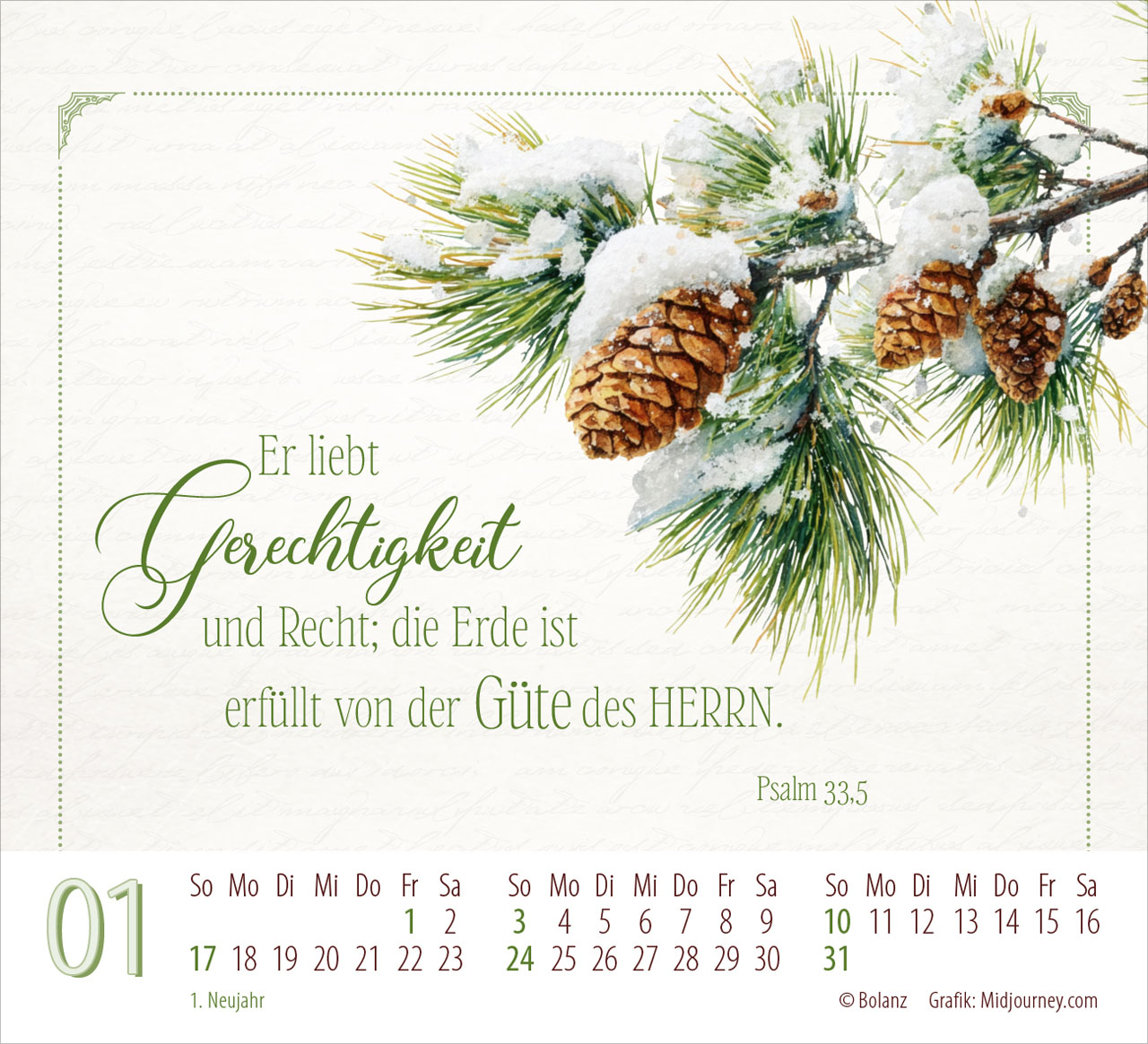 Poesie guter Worte 2027 – Minikalender