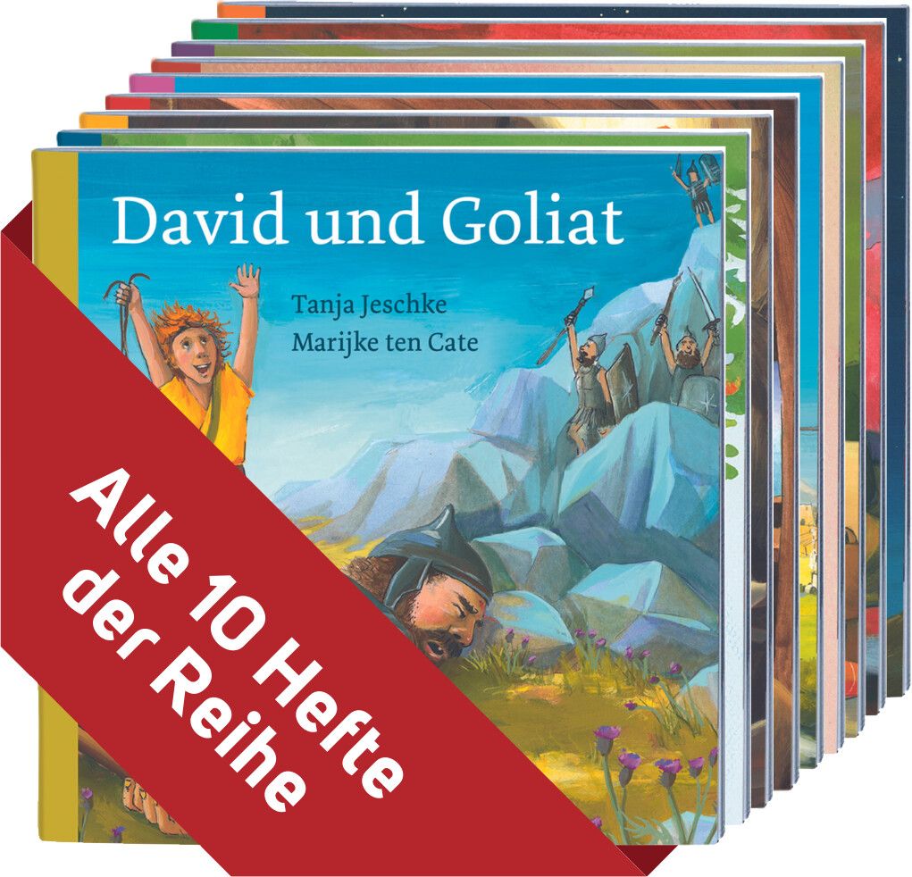Geschichten aus der Bibel - Alle 10 Hefte der Reihe -  Autor: Tanja Jeschke - Geheftet 1. Auflage (13 x 13 x 4 cm)