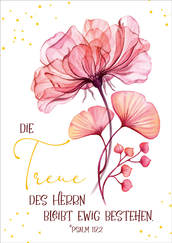 Postkarte Treue des Herrn -  (10,5 x 14,8 cm)