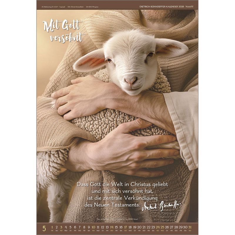 Gott ist für uns 2026 -  Autor: Dietrich Bonhoeffer