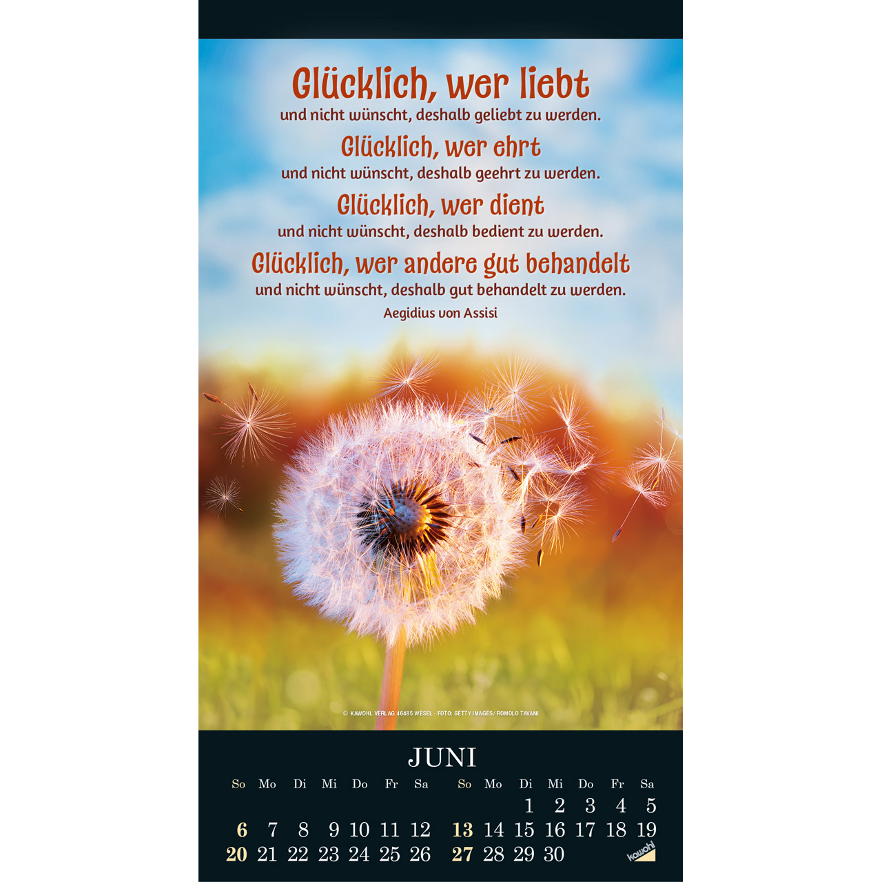 Die Wunder deiner Werke 2027 -  (21 x 38 x 0,1 cm)