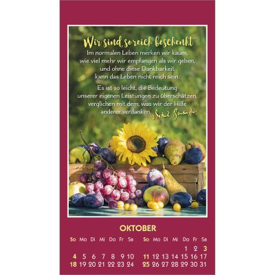 Gott ist bei dir 2026 -  Autor: Dietrich Bonhoeffer (6 x 10,5 cm)