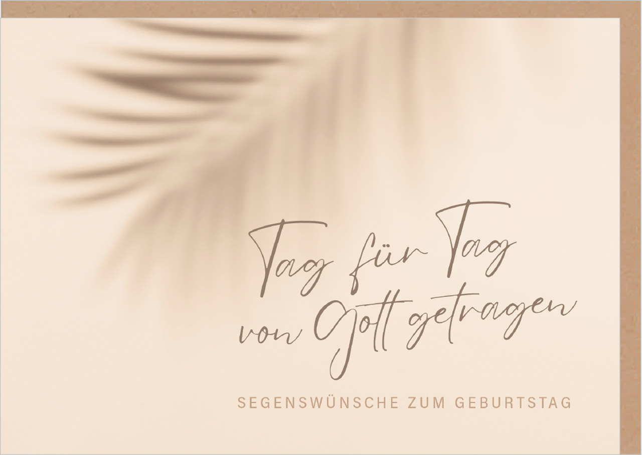 Faltkarte Tag für Tag -  Anlass: Geburtstag (17 x 12 cm)