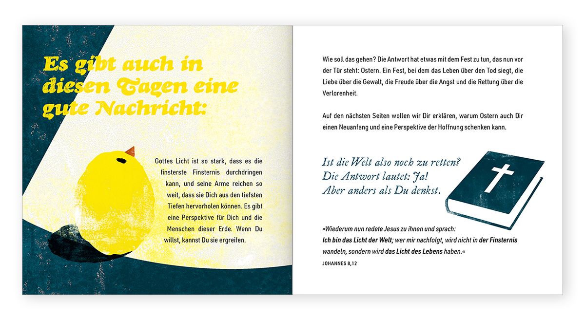 Ostern heißt: »Ich rette Dich!« - Jesus -  Anlass: Ostern Autor: Maria Jäger - Geheftet 1. Auflage (13,5 x 13,5 x 0,3 cm)