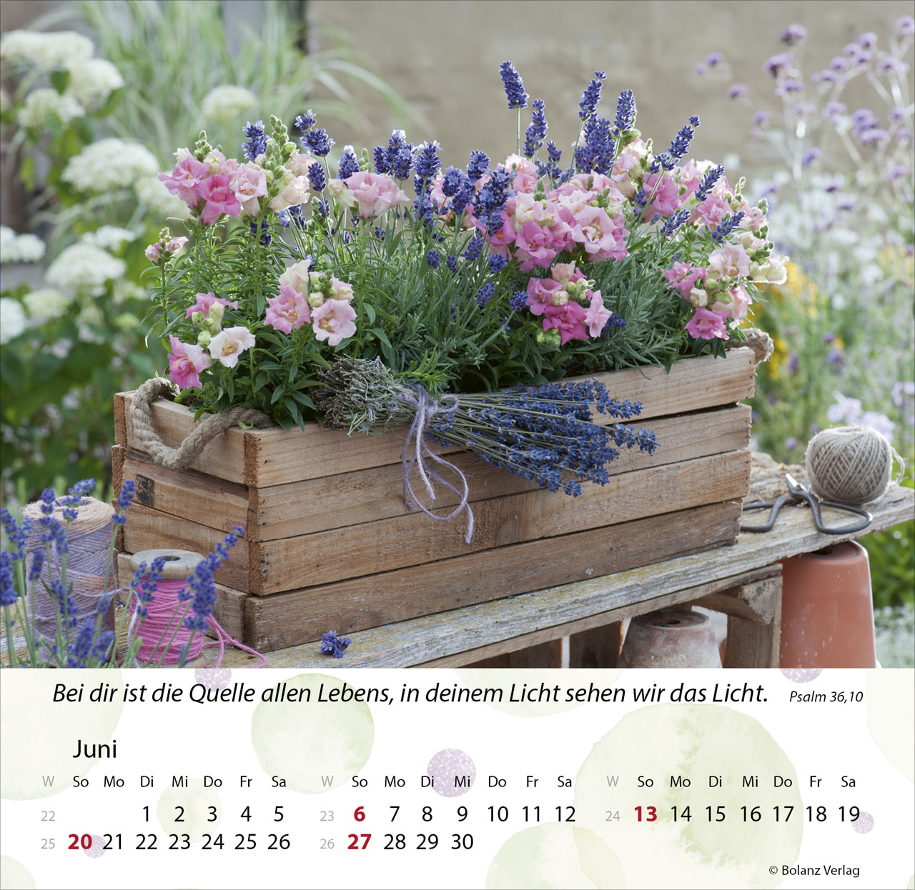 Gärten 2027 – Tischkalender