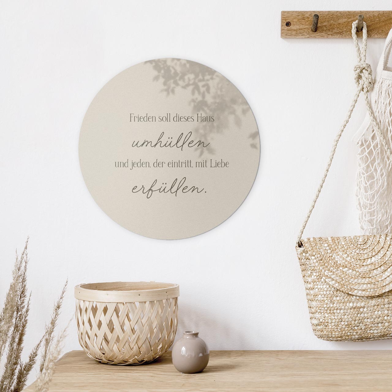 Wandschmuckbild Frieden 25 cm -  (25 cm Durchmesser)