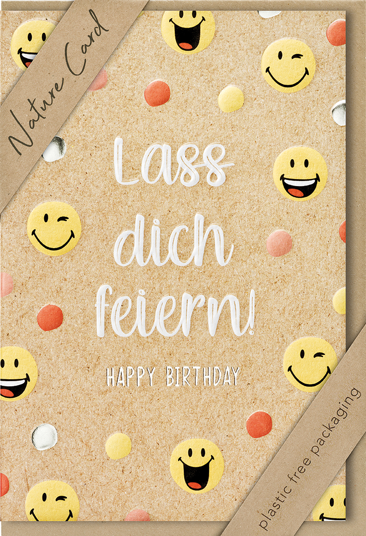 Faltkarte Lass dich feiern! - Anlass: Geburtstag (11,5 x 17 cm) Faltkarte Lass dich feiern! - Anlass: Geburtstag (11,5 x 17 cm)