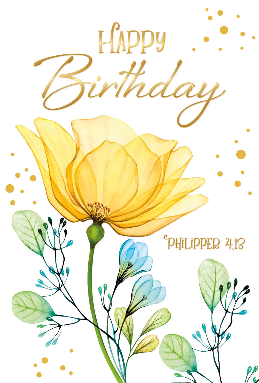 Faltkarte zum Geburtstag im Lovely-Stil -  Anlass: Geburtstag (11,5 x 17 cm)