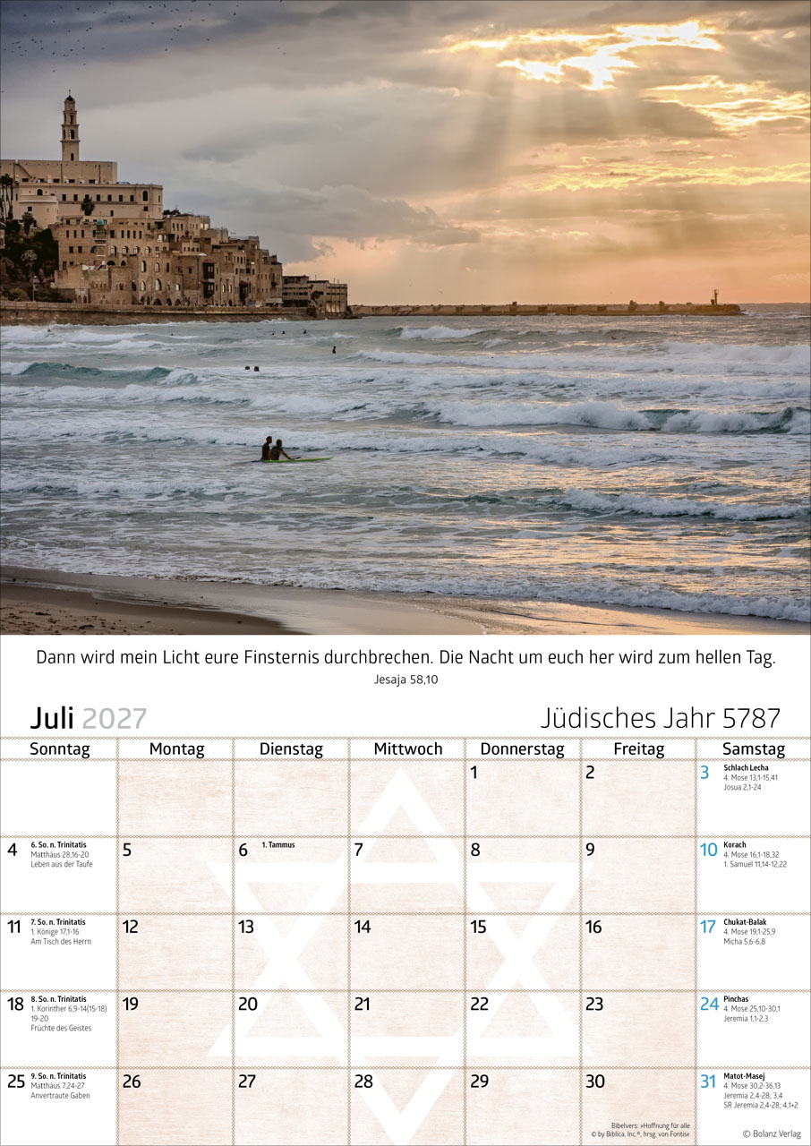 Israel 2027 – Posterkalender