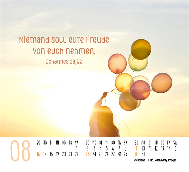 Atempause - Wohin du auch gehst 2026 - Minikalender