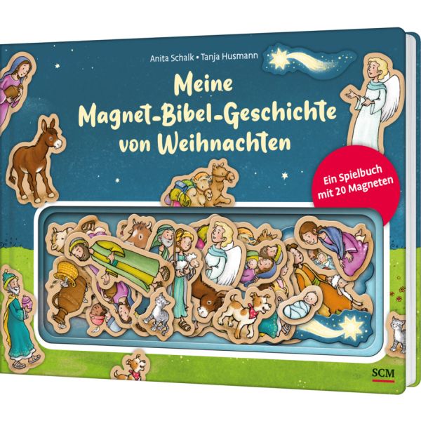 Meine Magnet-Bibel-Geschichte von Weihnachten - Ein Spielbuch mit 20 Magneten -  Anlass: Weihnachten Autor: Anita Schalk - Hardcover 1. Auflage (25 x 20 x 2 cm)