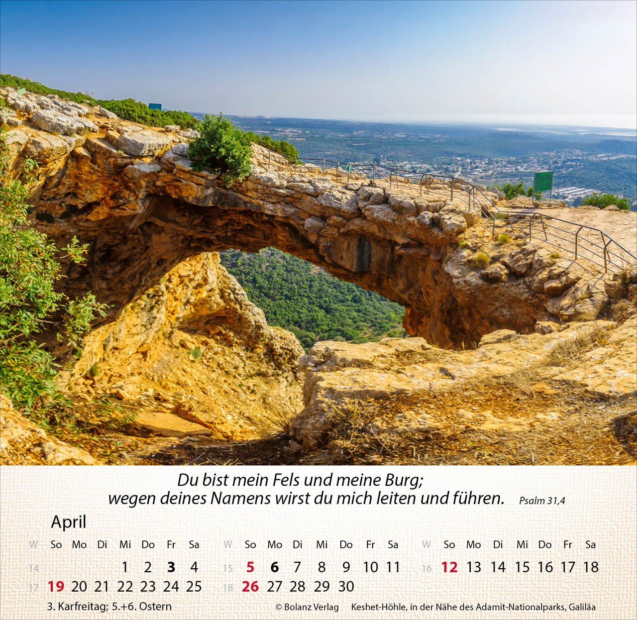 Israel Shalom 2026 - Tischkalender