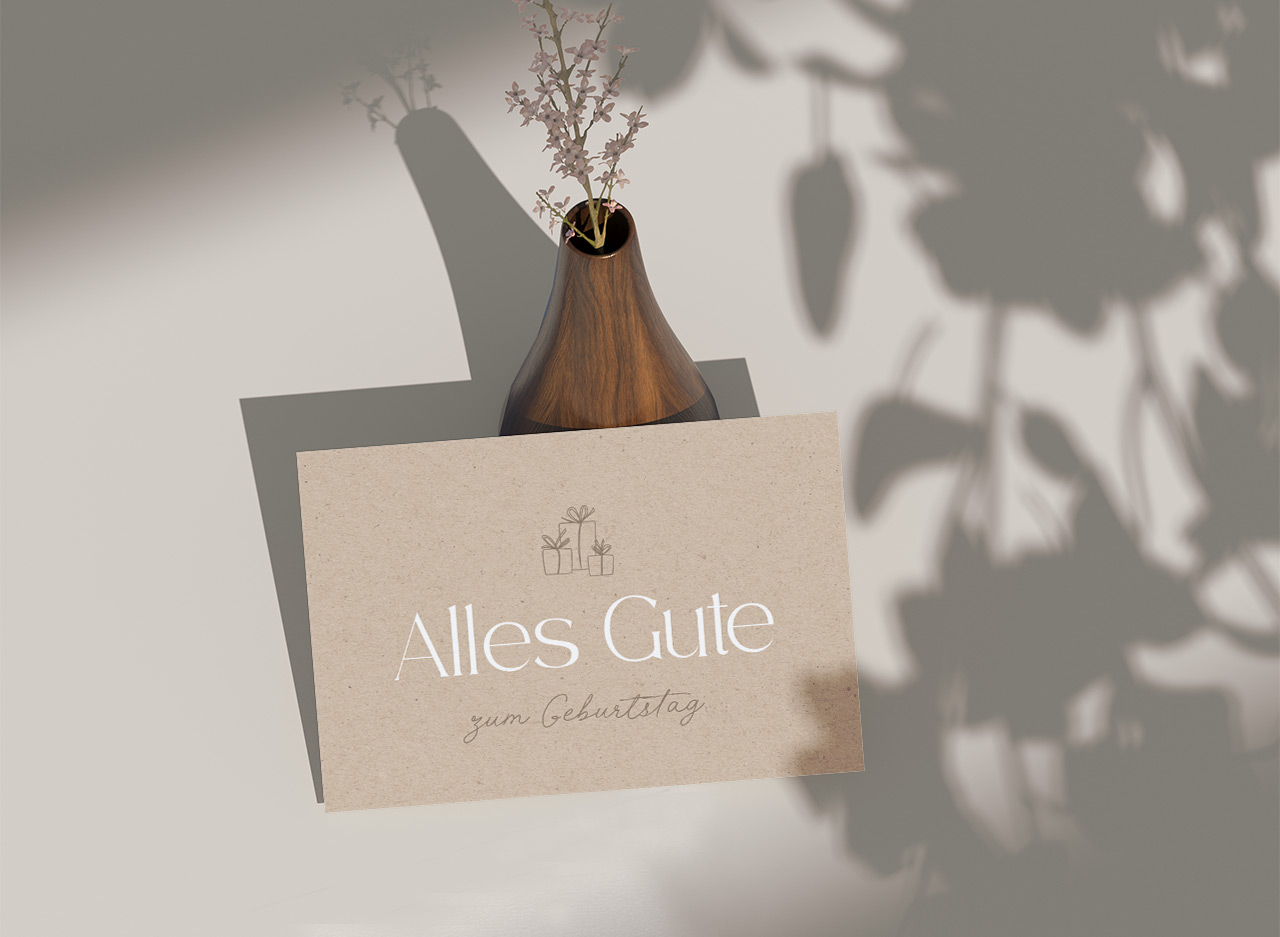 Postkarte Alles Gute zum Geburtstag -  (14,8 x 10,5 cm)