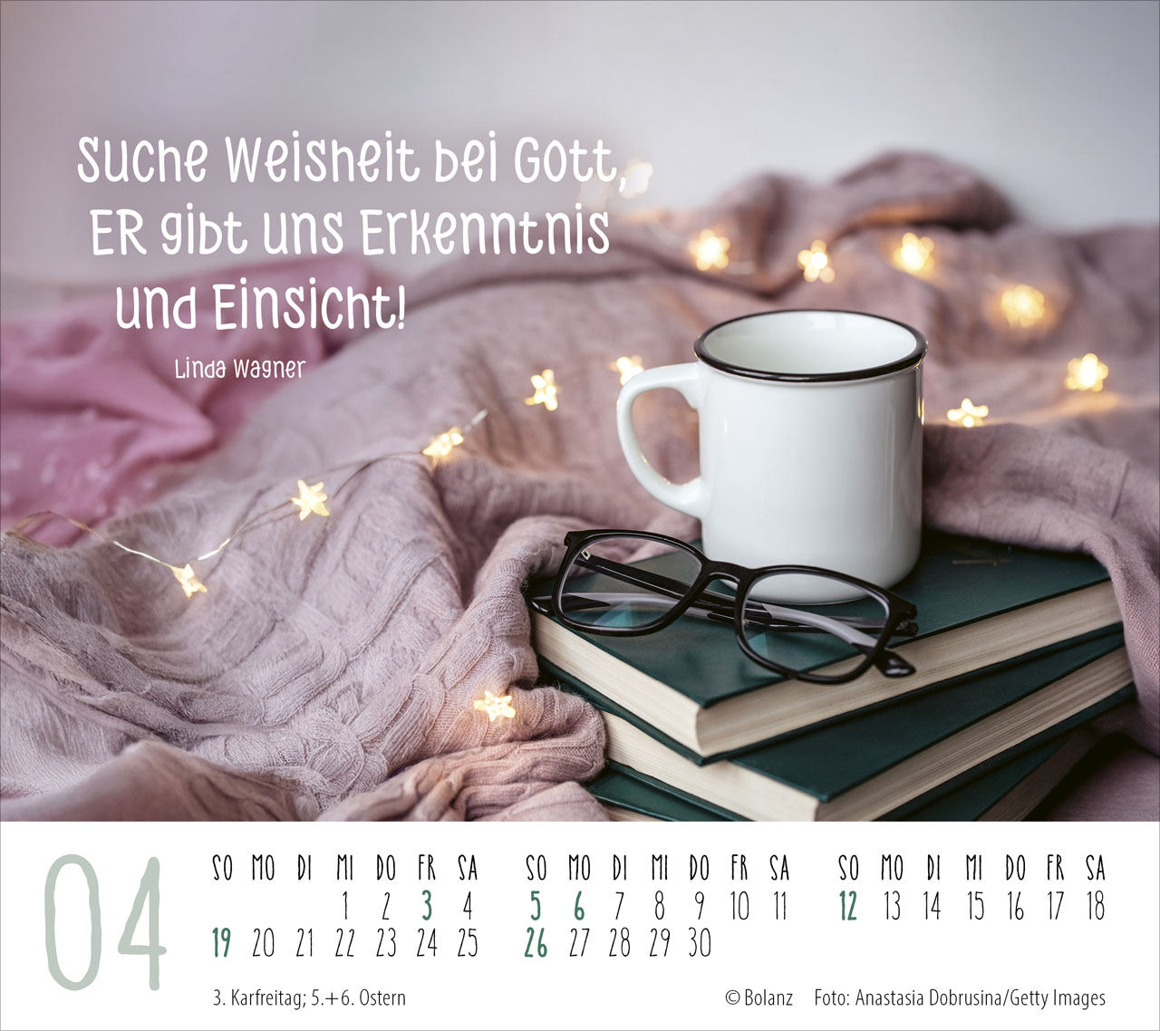 Gute Wünsche für Dich 2026 - Tischkalender