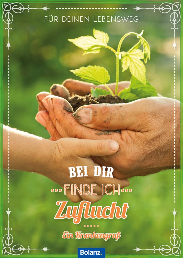 Grußheft Bei dir finde ich Zuflucht - Ein Krankengruß -  Anlass: Krankheit Autor: Erich Remmers (10,5 x 14,8 cm)