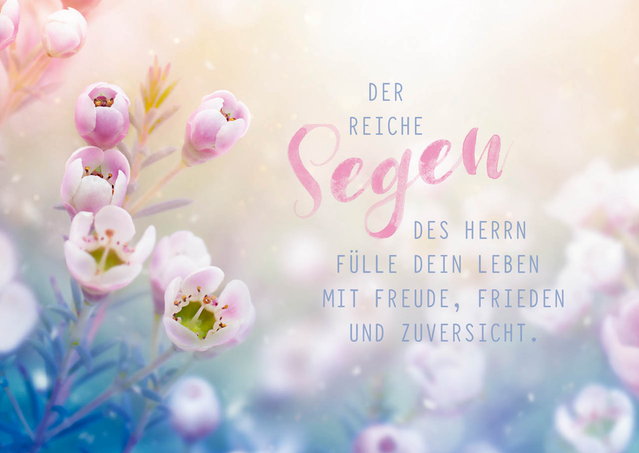 Postkarte Der reiche Segen des Herrn -  (14,8 x 10,5 cm)