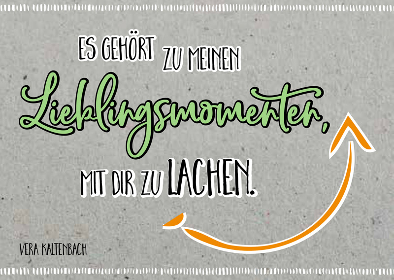 Postkarte Lieblingsmomente -  (14,8 x 10,5 cm)