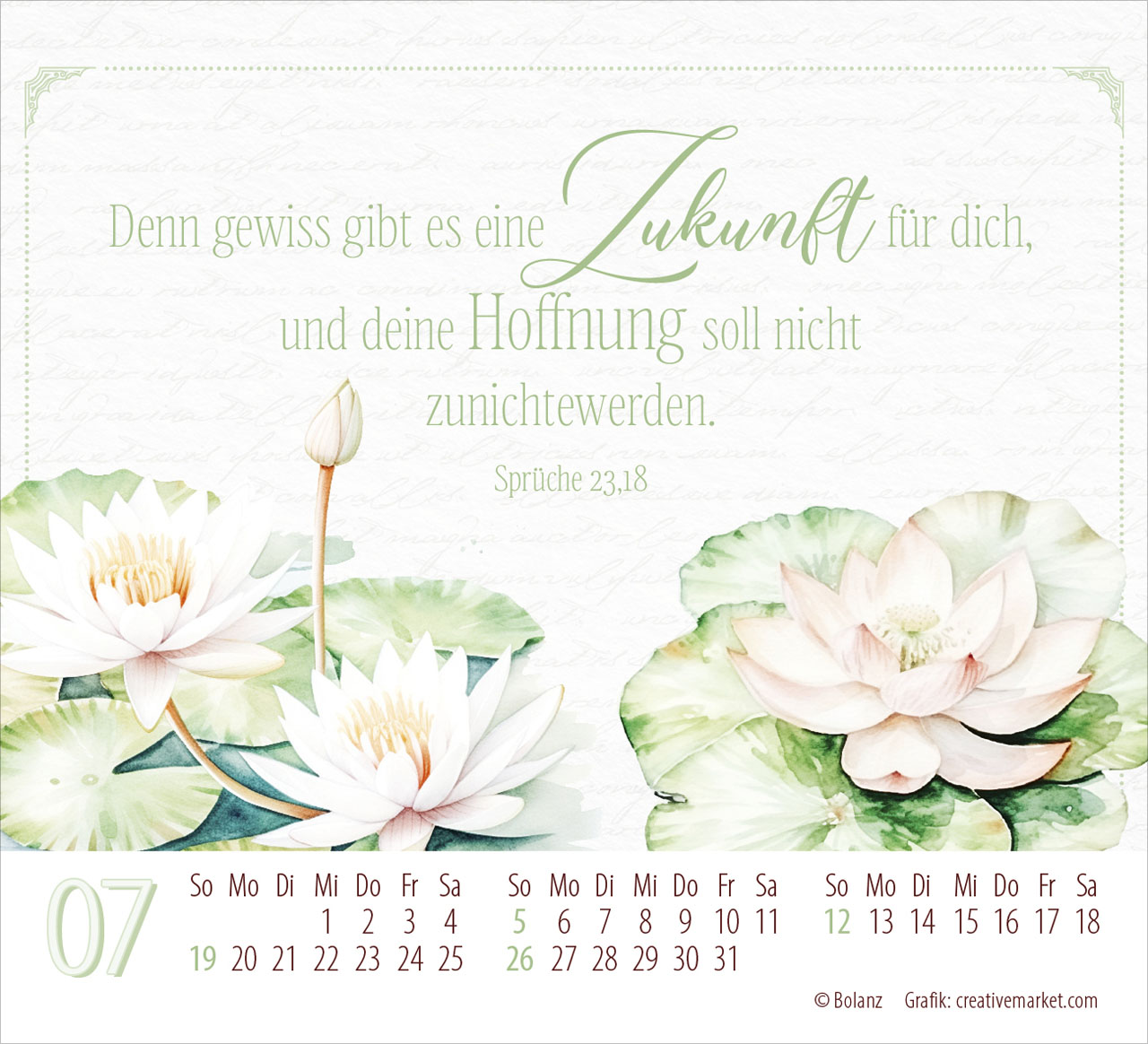 Poesie guter Worte 2026 - Minikalender