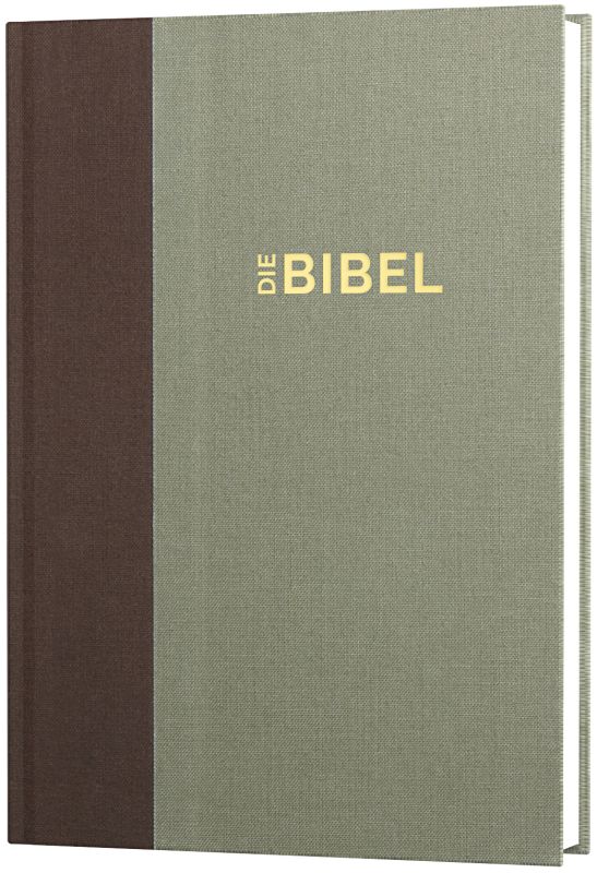 Schlachter 2000 Bibel – Standardausgabe (Duoleinen braun/khaki, fester Einband) -  - Hardcover - Leinen 10. Auflage (17 x 23,6 x 3,1 cm)