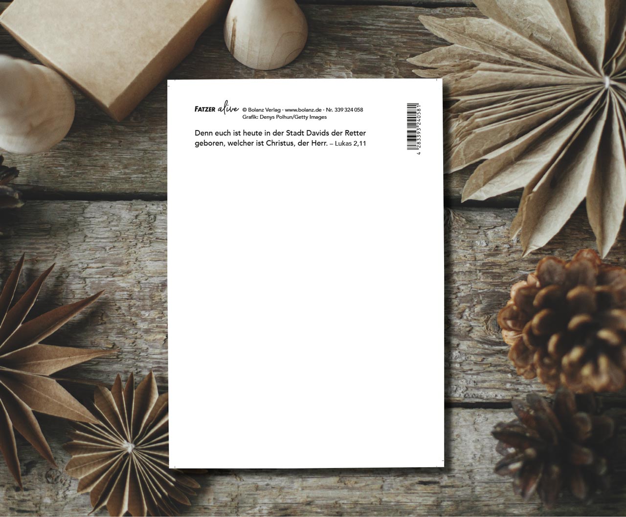 Postkarte Frohe Weihnachten