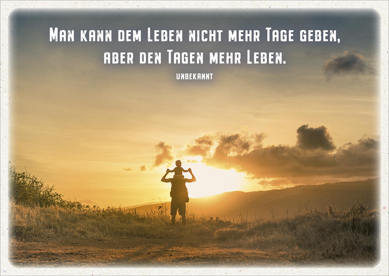 Postkarte Mehr Leben geben -  (14,8 x 10,5 cm)