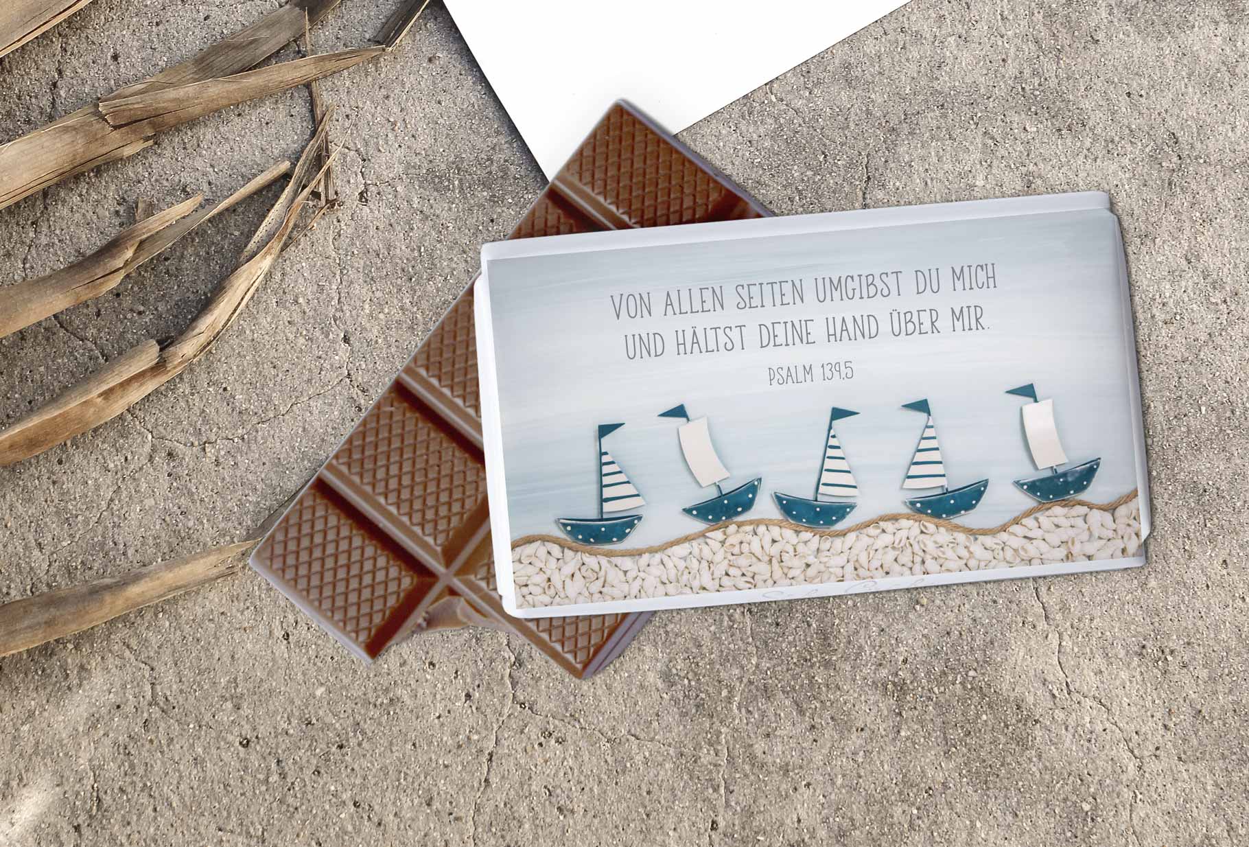 Schokolade Von allen Seiten umgibst du mich -  Anlass: Konfirmation (9,5 x 5,5 cm)