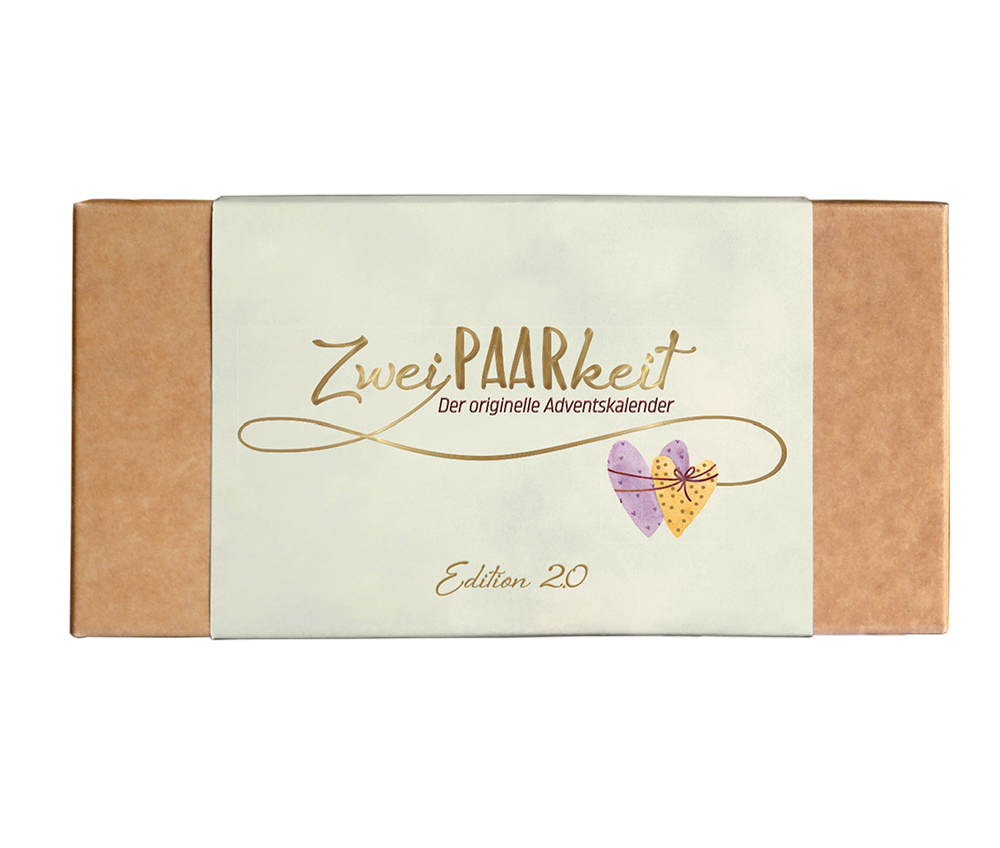 Adventskalender ZweiPAARkeit 2.0 -  Anlass: Weihnachten (22 x 11 x 3 cm)