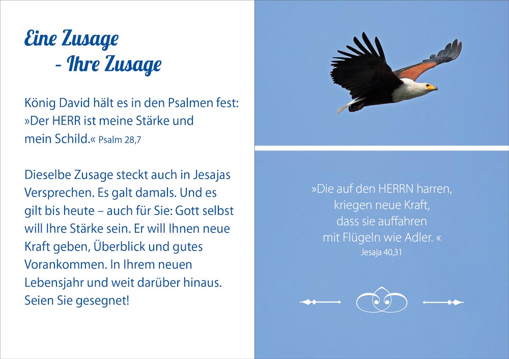 Grußheft So frei wie ein Adler - Anlass: Geburtstag (14,8 x 10,5 cm) Grußheft So frei wie ein Adler - Anlass: Geburtstag (14,8 x 10,5 cm)