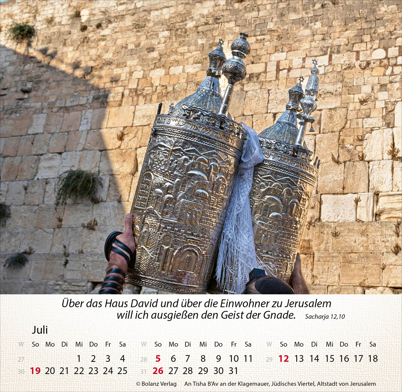 Israel Shalom 2026 - Tischkalender