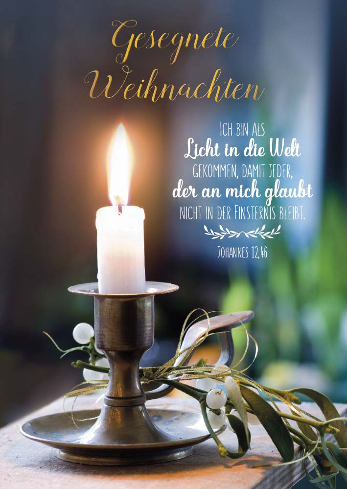 Faltkarte Antik Kerzenhalter - Anlass: Weihnachten (11,5 x 17 cm) Faltkarte Antik Kerzenhalter - Anlass: Weihnachten (11,5 x 17 cm)